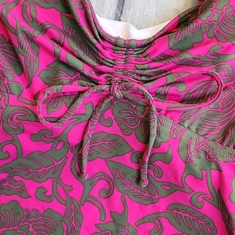 Lands End Underwire Tankini Top Sz 10D - Picture 2 of 5